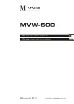 BORETTI M-system MVW-600 Operating Instructions Manual preview