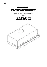 Preview for 1 page of BORETTI MVK61IX Operating & Maintenance Manual