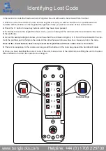 Предварительный просмотр 2 страницы Borglocks BL7000 ECP Series Code Change Manual