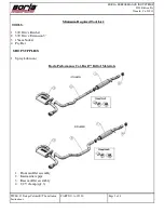 Предварительный просмотр 2 страницы Borla Performance Caliber R/T 2007 Installation Instructions