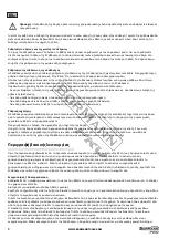 Предварительный просмотр 8 страницы BorMann 024071 Operating Manual