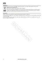 Предварительный просмотр 18 страницы BorMann 028123 User Manual