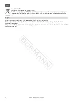 Предварительный просмотр 33 страницы BorMann 028123 User Manual