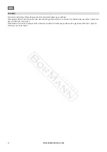 Предварительный просмотр 43 страницы BorMann 028123 User Manual