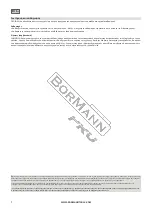 Preview for 9 page of BorMann 030577 Manual