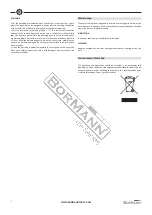 Предварительный просмотр 7 страницы BorMann 042426 Quick Start Manual