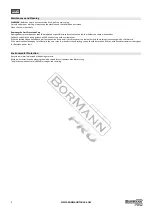 Preview for 5 page of BorMann 043201 Manual