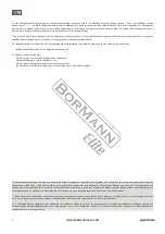 Preview for 5 page of BorMann Elite DS3010 Manual