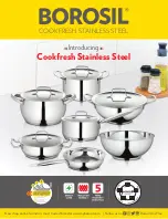 BOROSIL Cookfresh Stainless Steel Instructions предпросмотр