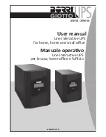 Borri GIOTTO 1000VA User Manual preview