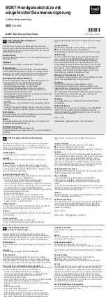 bort medical 112 020 Manual предпросмотр