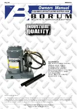 Preview for 1 page of Borum BBJ50TA Owner'S Manual