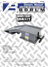 Borum BTR20TP Owner'S Manual preview