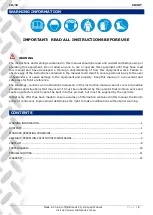 Preview for 2 page of Borum CH30T Owner'S Manual