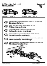 Предварительный просмотр 1 страницы bosal 040-118 Fitting Instructions Manual