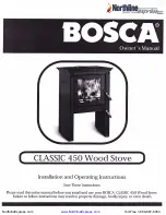 Bosca CLASSIC 450 Owner'S Manual preview