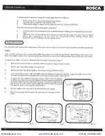 Предварительный просмотр 13 страницы Bosca CLASSIC 450 Owner'S Manual