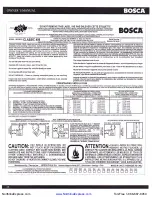 Предварительный просмотр 19 страницы Bosca CLASSIC 450 Owner'S Manual