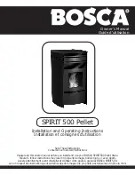 Bosca SPIRIT 500 Pellet Installation And Operating Instructions Manual preview