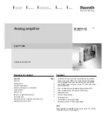 Bosch Rexroth AG VT 3000 User Manual preview