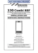 Bosch Thermotechnik WORCESTER 230 Combi RSF Installation And Servicing Instructions предпросмотр