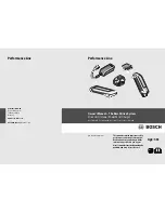 Preview for 1 page of Bosch 0 275 007 025 Owner'S Manual