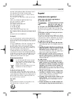 Предварительный просмотр 19 страницы Bosch 0 601 926 105 Original Instructions Manual