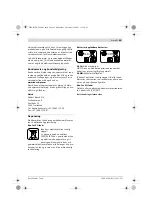 Предварительный просмотр 69 страницы Bosch 0 601 927 5B0 Original Instructions Manual