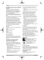 Preview for 130 page of Bosch 0 601 9C4 001 Original Instructions Manual