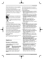 Предварительный просмотр 217 страницы Bosch 0 601 9H6 E01 Original Instructions Manual