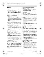 Предварительный просмотр 36 страницы Bosch 0 607 161 100 Original Instructions Manual