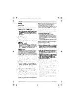 Предварительный просмотр 98 страницы Bosch 0 607 251 102 Original Instructions Manual