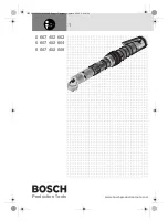 Bosch 0 607 452 603 Manual предпросмотр