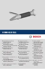 Bosch 0 986 610 511 Original Instructions Manual предпросмотр