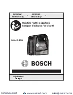 Preview for 1 page of Bosch 000346634792 Operating/Safety Instructions Manual