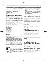 Preview for 147 page of Bosch 06008B0203 Original Instructions Manual