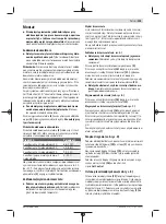 Предварительный просмотр 109 страницы Bosch 0603011100 Original Instructions Manual