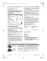 Предварительный просмотр 185 страницы Bosch 0603100522 Original Instructions Manual