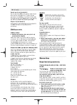 Preview for 122 page of Bosch 06039D2000 Original Instructions Manual