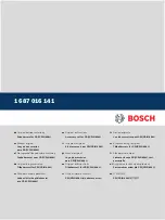 Bosch 1 687 016 141 Original Instructions Manual предпросмотр