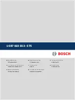 Bosch 1 687 023 553 Operating Instructions Manual preview