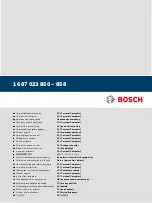 Bosch 1 687 023 850 Original Instructions Manual preview