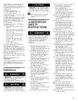 Preview for 3 page of Bosch 100 Series Operating, Care And Installation Instructions Manual