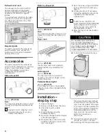 Preview for 8 page of Bosch 100 Series Operating, Care And Installation Instructions Manual