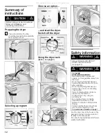 Preview for 12 page of Bosch 100 Series Operating, Care And Installation Instructions Manual
