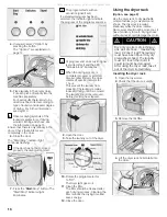 Preview for 16 page of Bosch 100 Series Operating, Care And Installation Instructions Manual