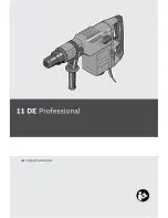 Bosch 11 DE Professional Original Instructions Manual preview