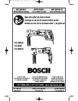 Bosch 11224VSR Operating/Safety Instructions Manual preview