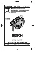 Bosch 11225VSR Operating/Safety Instructions Manual preview