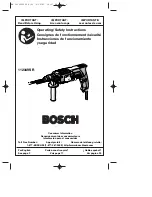 Bosch 11234VSR Operating/Safety Instructions Manual preview